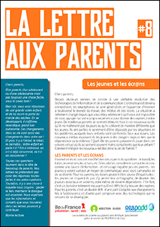 La lettre aux parents 8 : les jeunes et les écrans