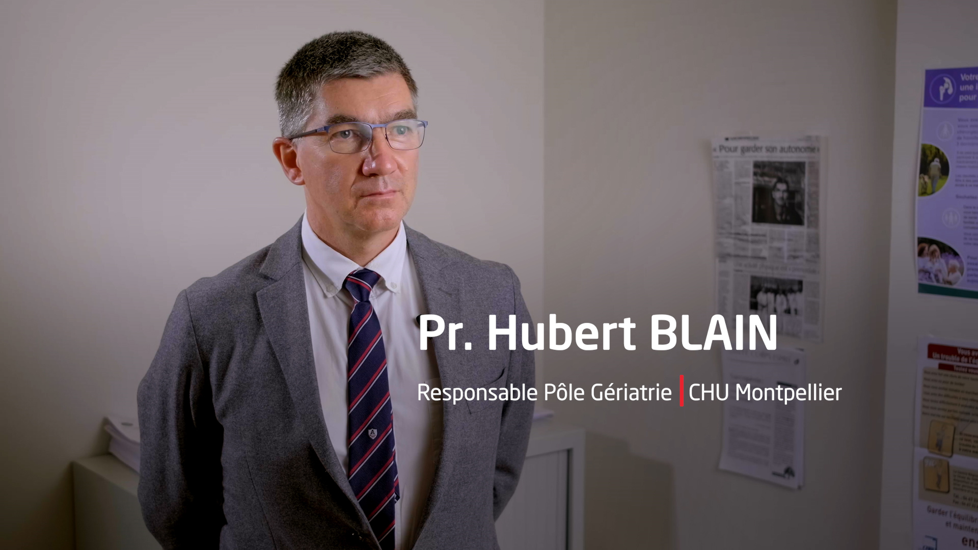 Hubert Blain, chef du pôle Gérontologie au CHU de Montpellier