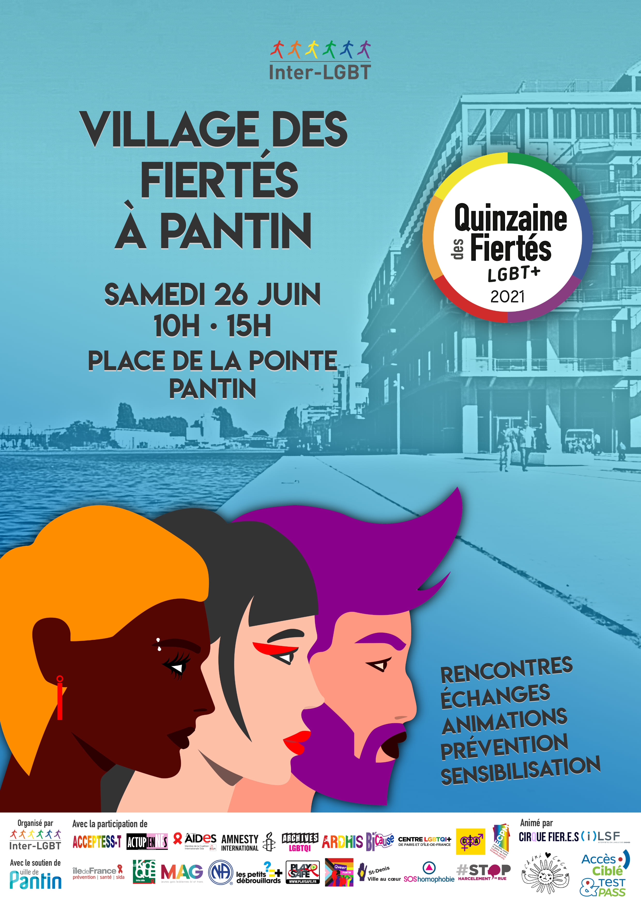 Affiche village des fiertés 2021